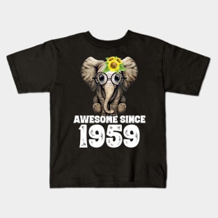 Awesome since 1959 61 Years Old Bday Gift 61th Birthday Kids T-Shirt